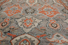 8' x9' 9'' LoomBloom Muted Turkish Oushak Hand Knotted Wool Area Rug Gray, Burnt Orange Color 8x10 - Oriental Rug Of Houston