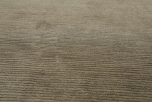 8' x 9'10'' Hand Knotted Tibetan 100% Wool Ribbed solid Oriental Area Rug Moss