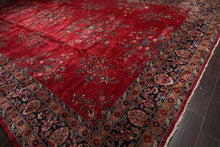 14'x24'11" Burgundy Vintage Saroukk Palace Hand Knotted 100% Wool Oriental Area Rug - Oriental Rug Of Houston