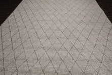 9x12 Berber Handmade 100% Wool Traditional Area Rug Modern Ash Gray - Oriental Rug Of Houston