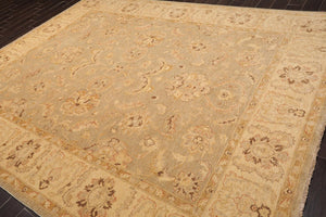 9' x 11'1'' Hand Knotted 100% Wool Peshawar Traditional Oriental Area Rug Gray - Oriental Rug Of Houston