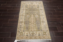 3'x5' Hand Knotted Muted Turkish Oushak 100% Wool Traditional Oriental Area Rug Sage, Beige Color - Oriental Rug Of Houston