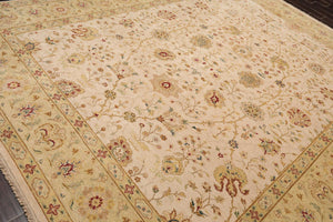 9'1'' x 11'10'' Hand Knotted 100% Wool Peshawar 200 KPSI Oriental Area Rug Beige - Oriental Rug Of Houston