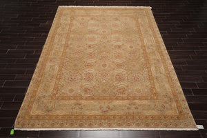 9'3'' x 12'3'' Hand Knotted 100% Wool Agra Traditional Oriental Area Rug Moss - Oriental Rug Of Houston