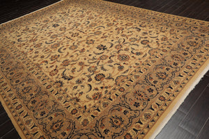 9'11" x 13'5" Hand Knotted Wool 250 KPSI Pak-Persian Area Rug Warm Beige