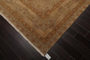 9'3'' x 12'3'' Hand Knotted 100% Wool Agra Traditional Oriental Area Rug Moss