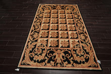 5'1" x 8'6" Hand Knotted Neo-Classic Tibetan Oriental Area Rug Traditional Beige