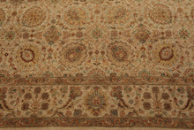 8x10 Tan, Rust Hand Knotted 100% Wool Agra Traditional 200 KPSI Oriental Area Rug