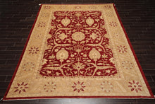 9' x 11'10'' Hand Knotted Wool Peshawar Traditional Oriental Area Rug Rusty Red