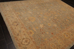 9'4" x 12'1" Hand Knotted Wool Chobi Peshawar Traditional Oriental Area Rug Aqua - Oriental Rug Of Houston