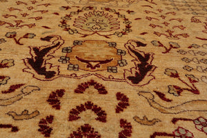 8'2" x 10'6" Hand Knotted 100% Wool Peshawar Traditional Oriental Area Rug Gold - Oriental Rug Of Houston