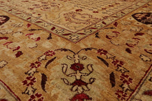 8'2" x 10'6" Hand Knotted 100% Wool Peshawar Traditional Oriental Area Rug Gold