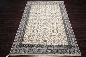 Multi Sizes Hand Knotted 100% Wool Oushak Traditional Oriental Area Rug Ivory - Oriental Rug Of Houston