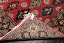 8'2"x 9'10" Hand Knotted Wool & Silk PakPersian 16/18 300 KPSI Oriental Area Rug Pink - Oriental Rug Of Houston