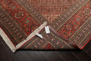 8'7" x 11'11" Hand Knotted Serab Traditional 100% Wool Oriental Area Rug Coral - Oriental Rug Of Houston