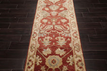 2'3''x11'11'' Hand Knotted Oushak 100% Wool Oushak Traditional Oriental Area Rug Rust, Beige Color Runner - Oriental Rug Of Houston