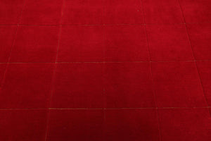 9'1'' x 12' Hand Knotted Tibetan Wool Hip Designer Modern Oriental Area Rug Red - Oriental Rug Of Houston