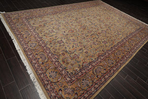 9'5" x 13'7" Hand Knotted 100% Wool Traditional Kashaan Oriental Area Rug Moss - Oriental Rug Of Houston