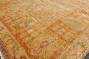6x9 Tan, Terracotta Hand Knotted 100% Wool Oushak Traditional Oriental Area Rug - Oriental Rug Of Houston