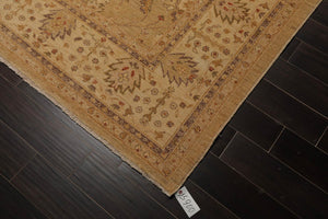 9'6" x 11'9" Hand Knotted Wool Chobi Peshawar Traditional Oriental Area Rug Tan - Oriental Rug Of Houston