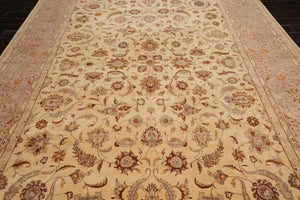 9'2"x12'4" Hand Knotted Wool 16/18 Pak Persian 300 KPSI Oriental Area Rug Ivory - Oriental Rug Of Houston