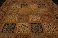 9'x12'4" Hand Knotted Wool Traditional Multi Panel Agra Oriental Area Rug Beige - Oriental Rug Of Houston