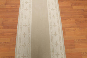 2'4" x 80' Art and Deco Style 100% Wool Oriental Area Rug XLL Runner Taupe - Oriental Rug Of Houston