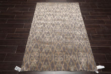 4'1''x6'1'' Hand Knotted 100% Wool Kalaty Traditional Oriental Area Rug Gray, Beige Color - Oriental Rug Of Houston