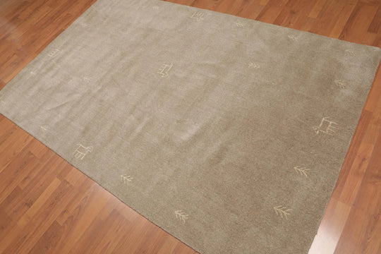 5' x 8' Hand Knotted Gaabbeh 100% Wool Oriental Area rug Beige