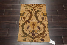 2' x 3' Hand Knotted 100% Wool Traditional Oushak Oriental Area Rug Beige