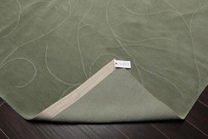 8' x 9'10'' Hand Knotted Tibetan 100% Wool Modern Oriental Area Rug Tone on Tone Mint - Oriental Rug Of Houston
