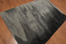 4'8" x 6'8" Abstract Graphic Design Handmade Polypropylene Pile Area Rug Beige