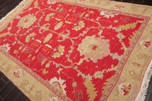 5'10''x8'10'' Hand Knotted Soumak 100% Wool Soumak Traditional Oriental Area Rug Chinese red, Gold Color - Oriental Rug Of Houston