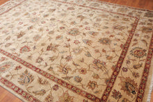 8x10 Hand Knotted Agra Wool Traditional Area Rug Beige - Oriental Rug Of Houston