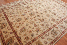 8x10 Hand Knotted Agra Wool Traditional Area Rug Beige - Oriental Rug Of Houston