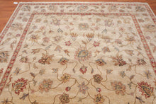 8x10 Hand Knotted Agra Wool Traditional Area Rug Beige - Oriental Rug Of Houston