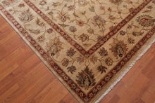 8x10 Hand Knotted Agra Wool Traditional Area Rug Beige - Oriental Rug Of Houston