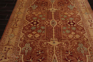 6x9 Hand Knotted 100% Wool Peshawar Traditional 200 KPSI Oriental Area Rug almond, Caramel Color - Oriental Rug Of Houston