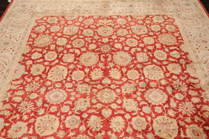 8'2" x 10' Hand Knotted New Zealand Wool PakPersian 16/18 Oriental Area Rug Red