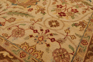 5'10''x8'7'' Hand Knotted 100% Wool Sultanabad Traditional Oriental Area Rug Beige, Brown Color - Oriental Rug Of Houston