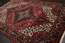 6'5" x 8'5" Hand Knotted 100% Wool Authentic Herizz Area Rug Traditional Rust - Oriental Rug Of Houston