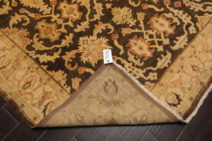 6'x8'10'' Hand Knotted Oushak 100% Wool Oushak Traditional Oriental Area Rug Brown, Beige Color - Oriental Rug Of Houston