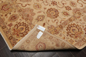 8' x 10' Hand Knotted Wool 16/18 Pak Persian 350 KPSI Oriental Area Rug Beige - Oriental Rug Of Houston