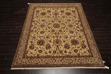 8' x 10'4" Hand Knotted Traditional Wool 200 KPSI Agra Oriental Area Rug Beige - Oriental Rug Of Houston