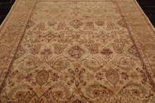 7'9" x 9'8" Hand Knotted Traditional Wool Agra Oriental Area Rug Warm Beige - Oriental Rug Of Houston