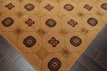6' x 8'9'' Hand Knotted Tibetan Wool Patterned Modern Oriental Area Rug Camel