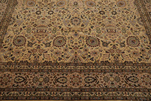 8'2"x10'5" Hand Knotted Wool 16/18 Pak Persian 350 KPSI Oriental Area Rug Ivory
