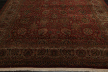 9' x 12'1" Hand Knotted 100% Wool 250 KPSI Saroukk Oriental Area Rug Rust - Oriental Rug Of Houston