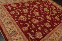 Chobi Peshawar Hand Knotted 100% Wool Oriental Area Rug Rusty Red 9' x 11'9" - Oriental Rug Of Houston