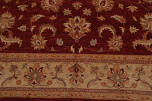 Chobi Peshawar Hand Knotted 100% Wool Oriental Area Rug Rusty Red 9' x 11'9" - Oriental Rug Of Houston